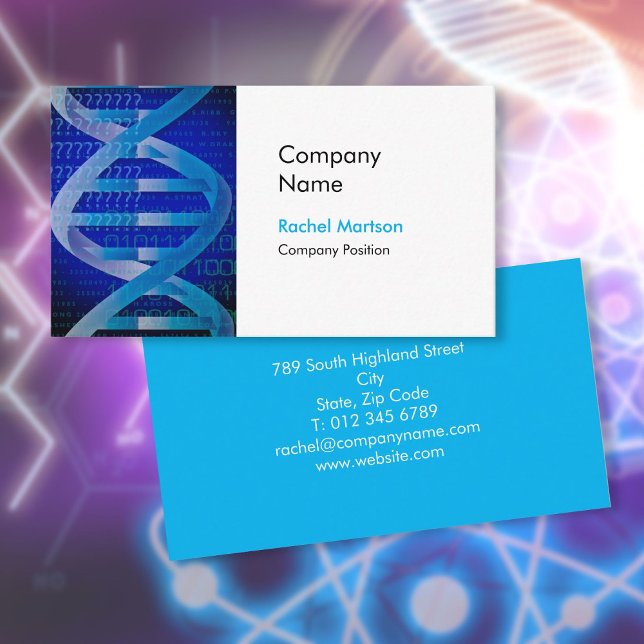 Cartão De Visita DNA da ciência moderna (Modern Science DNA Business Card)