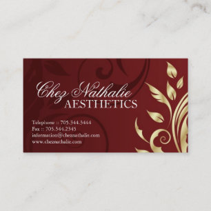 Cartão de visita do Aesthetician