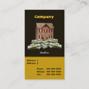 Cartão de visita do Agente Imobiliário