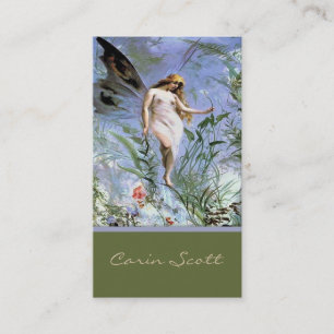Cartão de visita do anjo da floresta