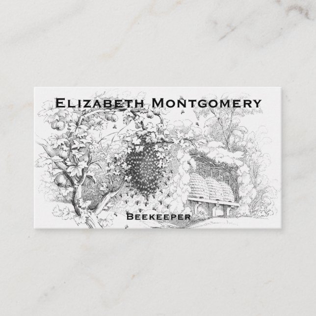 Cartão de visita do Apicultor Profissional do Esti (Frente)