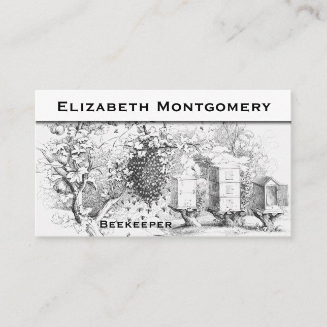 Cartão de visita do Apicultor Profissional do Esti (Frente)