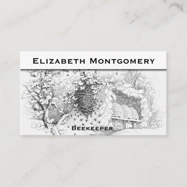 Cartão de visita do Apicultor Profissional do Esti (Frente)