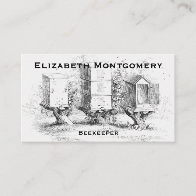 Cartão de visita do Apicultor Profissional do Esti (Frente)