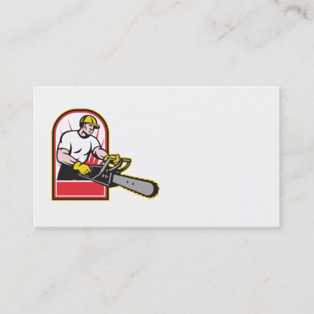 cartão de visita do arborist do pruner do (Frente)