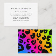 Cartão de visita do Arco-Íris Moderno