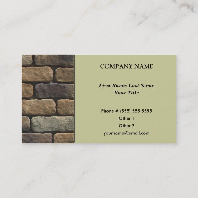 Cartão de visita do arquiteto (Frente)