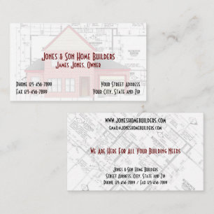 Cartão de visita do arquiteto da construção dos