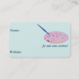 Cartão de visita do artista