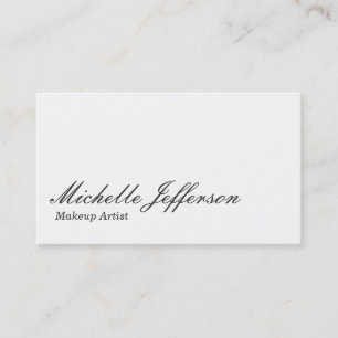 Cartão de visita do Artista de Makeup de Script Pr