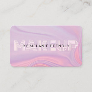 Cartão de visita do Artista de Maquiagem Moderna R