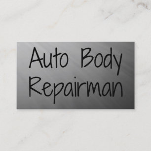 Cartão de visita do Auto Body Reparman