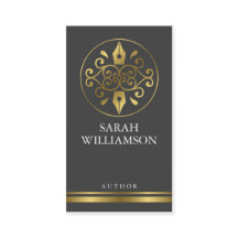 Cartão de visita do autor/escritor