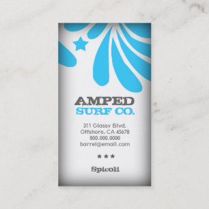 CARTÃO DE VISITA DO AZUL DE ROCKIN FRESHTASTIC