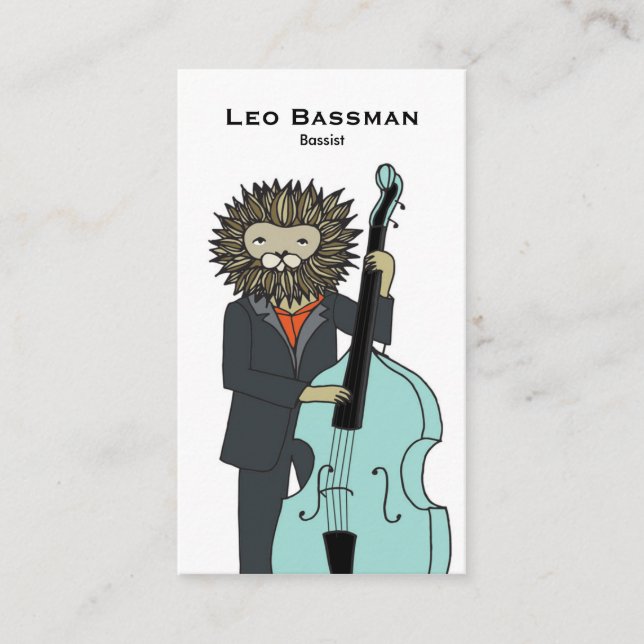 Cartão de visita do baixista (Frente)