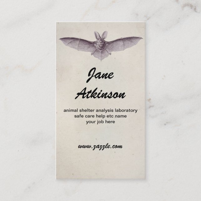 cartão de visita do bastão (Frente)