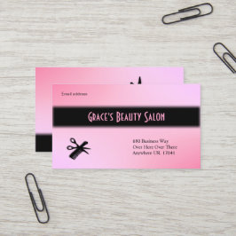 Cartão de visita do Beautician