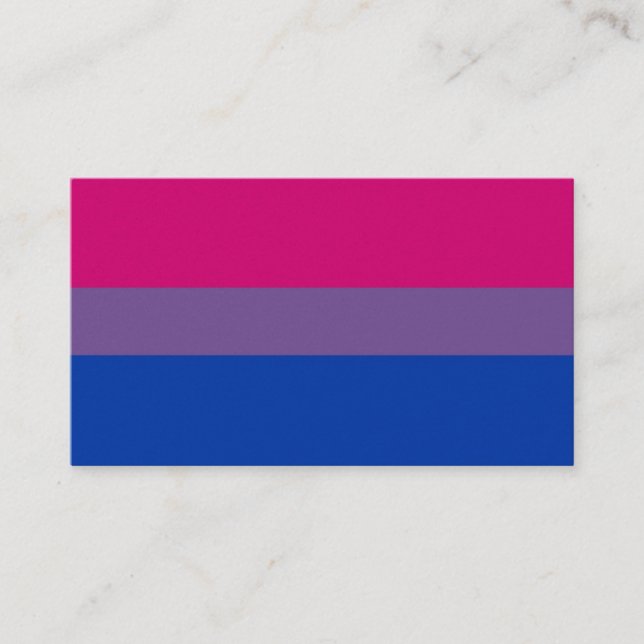 Cartão de visita do Bisexual de BiNet EUA (Frente)