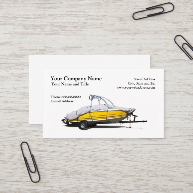 Cartão de visita do Boat Sales Dealer (Frente/Verso In Situ)