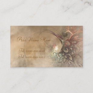 Cartão de visita do buquê do Fractal
