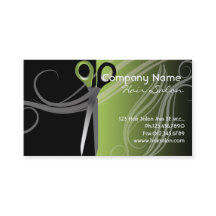 Cartão de visita do cabeleireiro