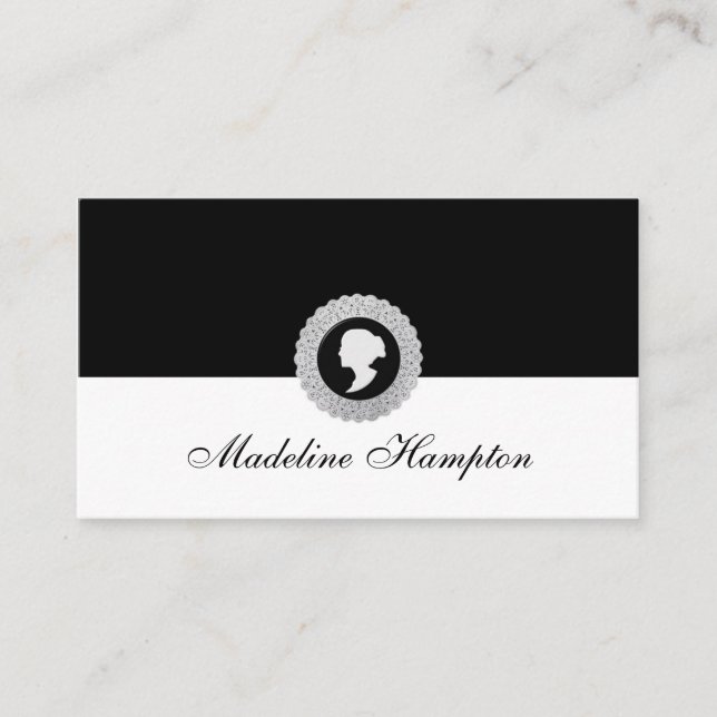 Cartão de visita do cameo (Frente)