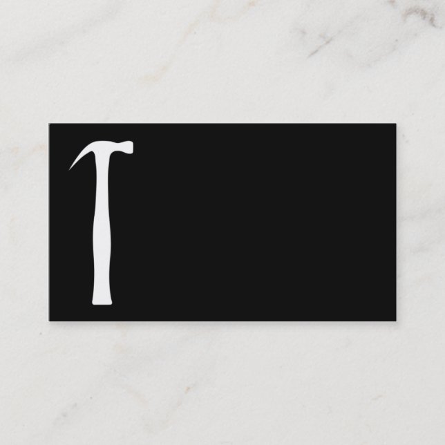 Cartão de visita do carpinteiro 7 (Frente)