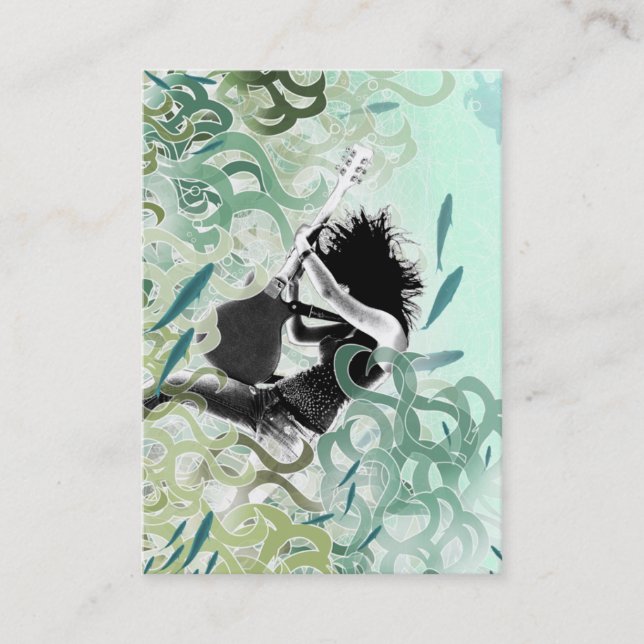 Cartão De Visita Do "cartão carnudo do fogo Aqua" (Frente)