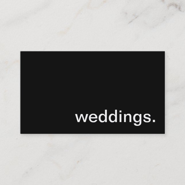 Cartão de visita do casamento (Frente)