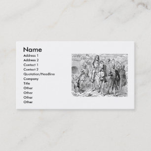 Cartão de visita do Cavaleiro Medieval