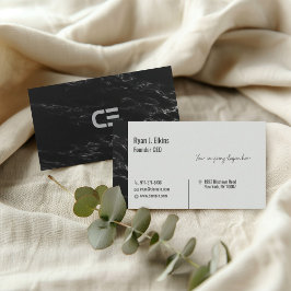 Cartão de visita do CEO e consultor, fundador mini