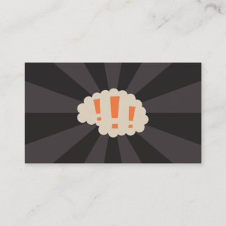 Cartão de visita do cérebro