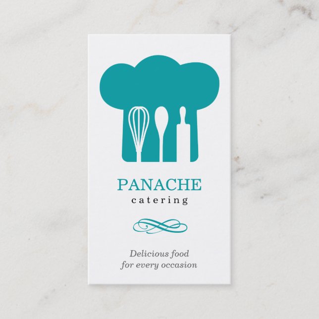 Cartão de visita do chapéu do cozinheiro chefe (Frente)