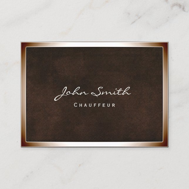 Cartão de visita do Chubby de Chauffeur de Borda d (Frente)