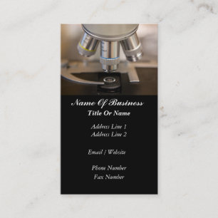 Cartão de visita do cientista