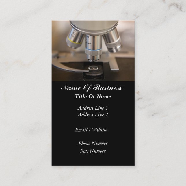 Cartão de visita do cientista (Frente)