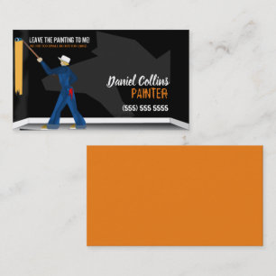 Cartão de visita do cilindro de pintura do pintor