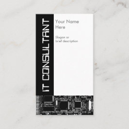 Cartão de visita do Circuito B e W 2 'Consultor de