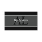 Cartão de visita do cirurgião plástico - monograma