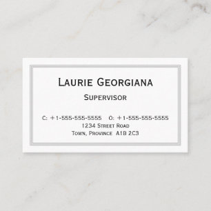 Cartão de visita do clássico & do profissional d