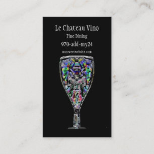 Cartão de visita do cocktail