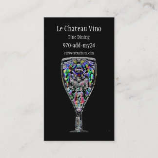 Cartão de visita do cocktail
