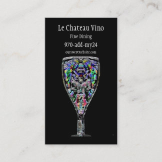 Cartão de visita do cocktail