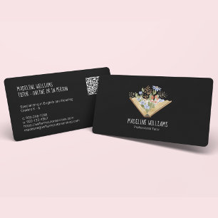 Cartão de visita do código QR do tutor