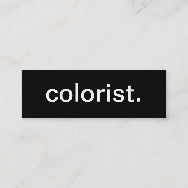 Cartão de visita do Colorist (Frente)