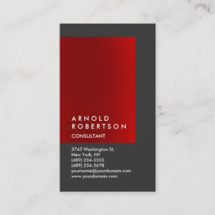 Cartão de visita do consultor de Cinzas Vertical V
