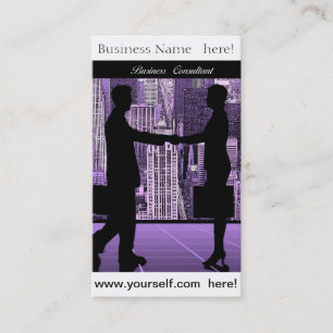 Cartão de visita do consultor empresarial