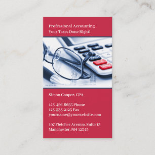 Cartão de visita do Contador