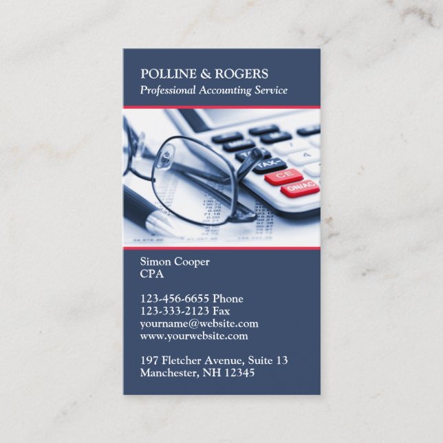 Cartão de visita do Contador (Frente)