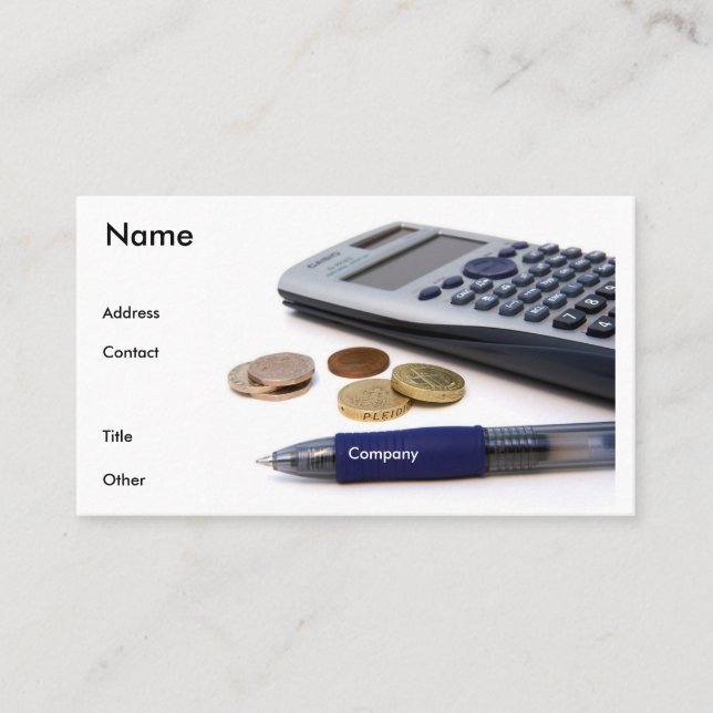 Cartão de visita do contador (Frente)